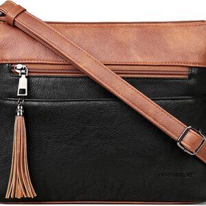 Crossbody Bags for Women, Lightweight Medium Crossbody Purse, Soft Leather Women
